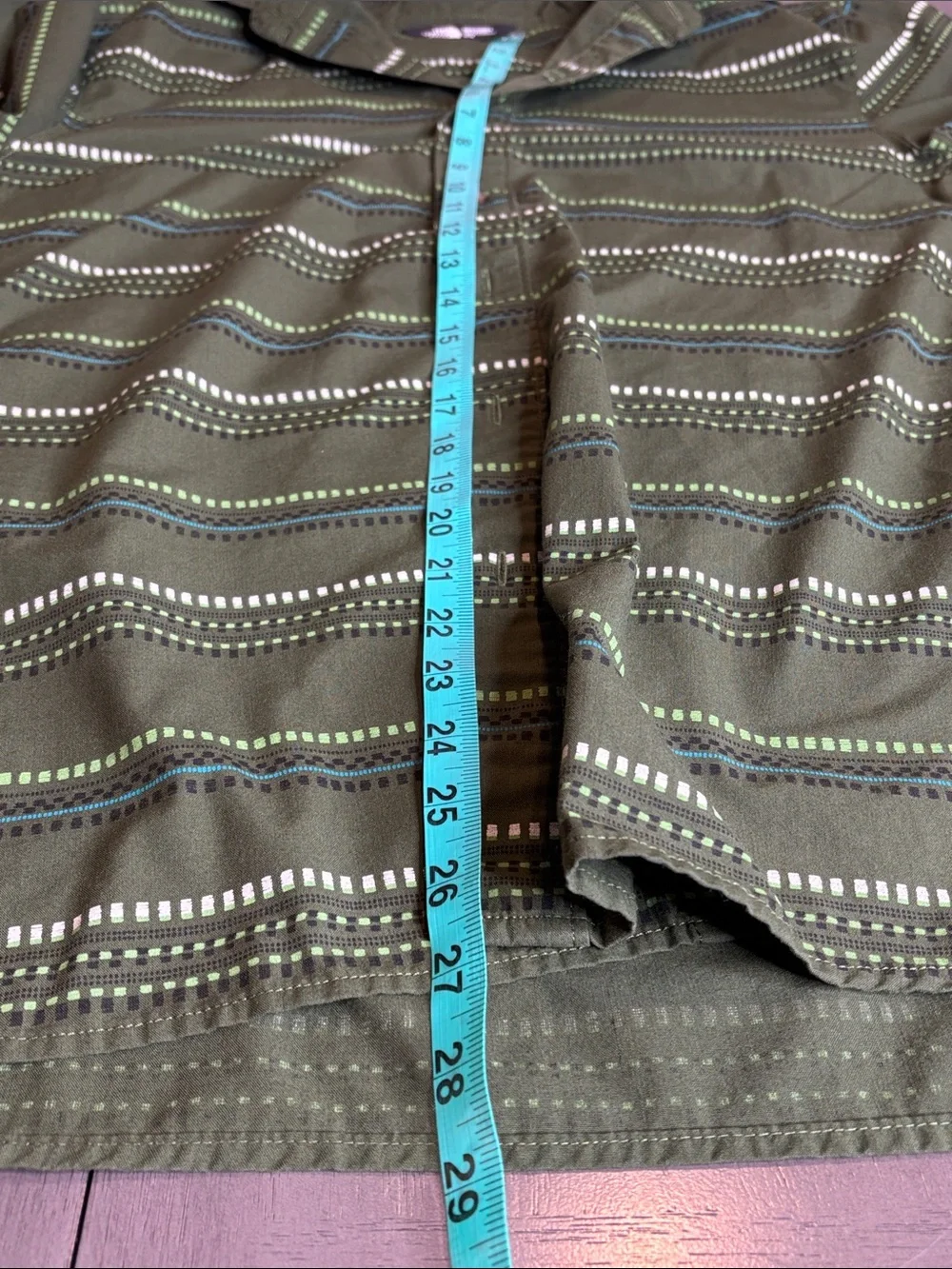💚 The North Face Green Patterned Button Up Shirt Men's Medium Long Sleeve 💚